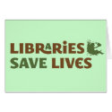 Libraries save lives card