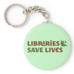 Libraries save lives keychain
