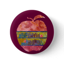 Library Apple Pinback Buttons
