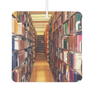 Library Book Shelves Air Freshener