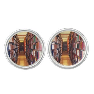 Library Book Shelves Cuff Links