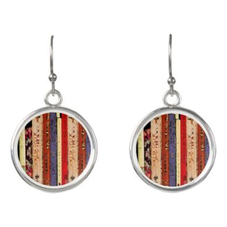 Library Books Abstract Drop Earrings