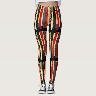 Library Books Abstract Pattern Leggings