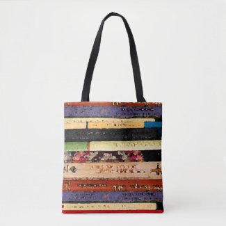 Library Books Abstract Tote Bag
