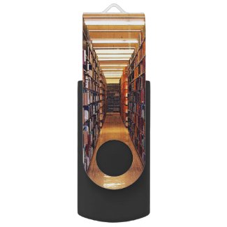 Library Books Swivel USB 2.0 Flash Drive