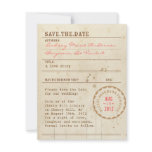 Library Card Save the Date invitations