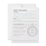 Library Card Save the Date Custom Invites