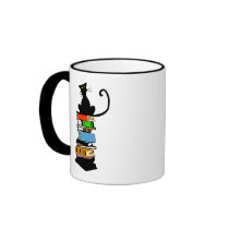 Library Cat mugs