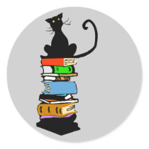 Library Cat stickers by RLMdesignes Library Cat stickers