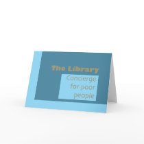 Library Concierge Service note card