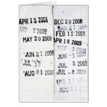 Library Date Stamp Greeting Cards
