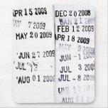 Library Date Stamp Mousepad