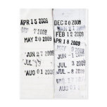 Library Date Stamp Postcard