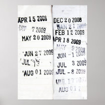 Library Date Stamp Poster