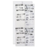 Library Date Stamps Rack Cards