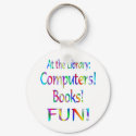 Library Fun keychains