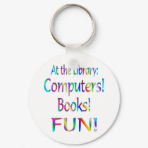 Library Fun keychains by SchoolAids Library Fun keychains