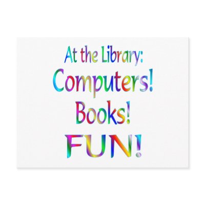 Library Fun Postcards by SchoolAids