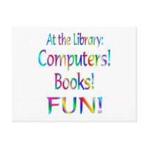 Library Fun postcards