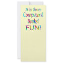 Library Fun rack cards