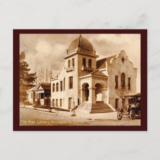 Library, Hayward, California 1911 Vintage postcard