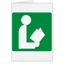 Library Highway Sign Card