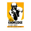 Library Is Knowledge 1940 WPA posters