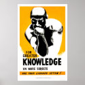 Library Is Knowledge 1940 WPA posters