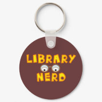 Library Nerd Keychain by wingedturtle Library Nerd Keychain