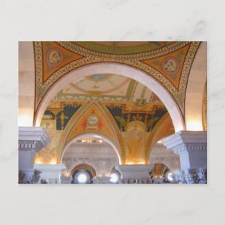 Library of Congress Ceiling postcard
