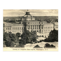 Library of Congress, Washington DC, 1912 Vintage Postcard