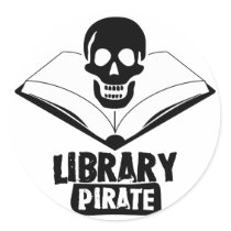 Library Pirate stickers by ObsessionDesign Library Pirate stickers
