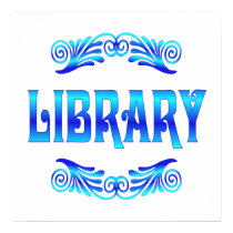 LIBRARY posters by SchoolAids LIBRARY posters