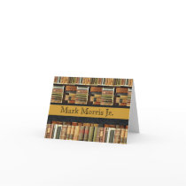 Library Scene Personalized Notecards
