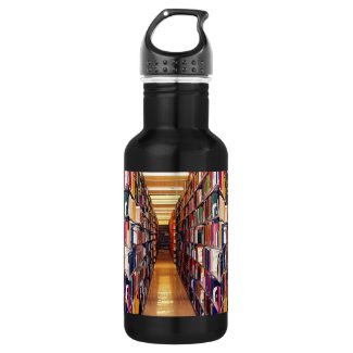 Library Shelves 18oz Water Bottle