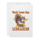Library Squirrel Personalized Invitations