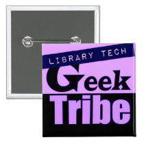 Library Tech Geek Tribe buttons