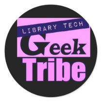 Library Tech Geek Tribe stickers