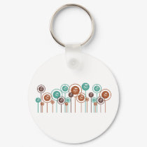 Library Work Daisies keychains