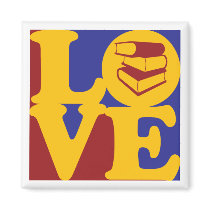 Library Work Love magnets