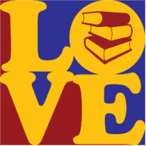 Library Work Love photo sculptures