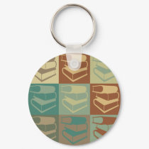 Library Work Pop Art keychains