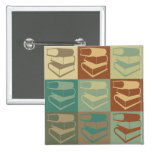 Library Work Pop Art Pin