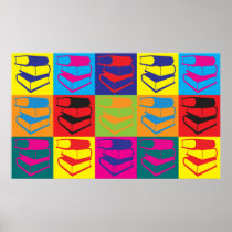 Library Work Pop Art Print