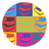 Library Work Pop Art stickers by sciencewillprevail Library Work Pop Art stickers