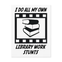 Library Work Stunts postcards
