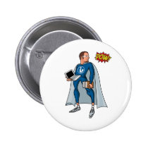 Libraryman with POW! buttons