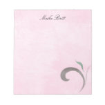 Libreta personalizada Flourish rosado Blocs De Notas