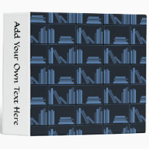 Libros azul marino en estante