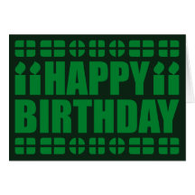 Libya Flag Birthday Card